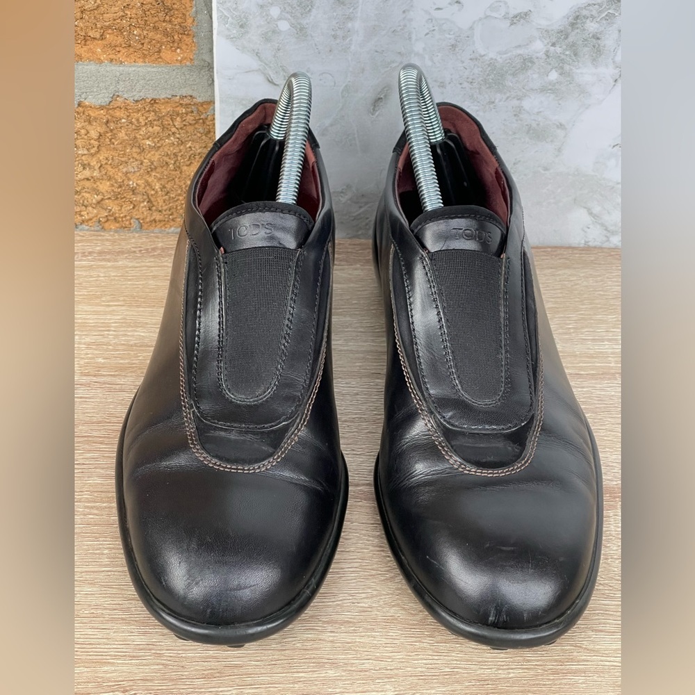 Tod's slip-on leather casual shoes size 39.5 /8.5 - Picture 5 of 9